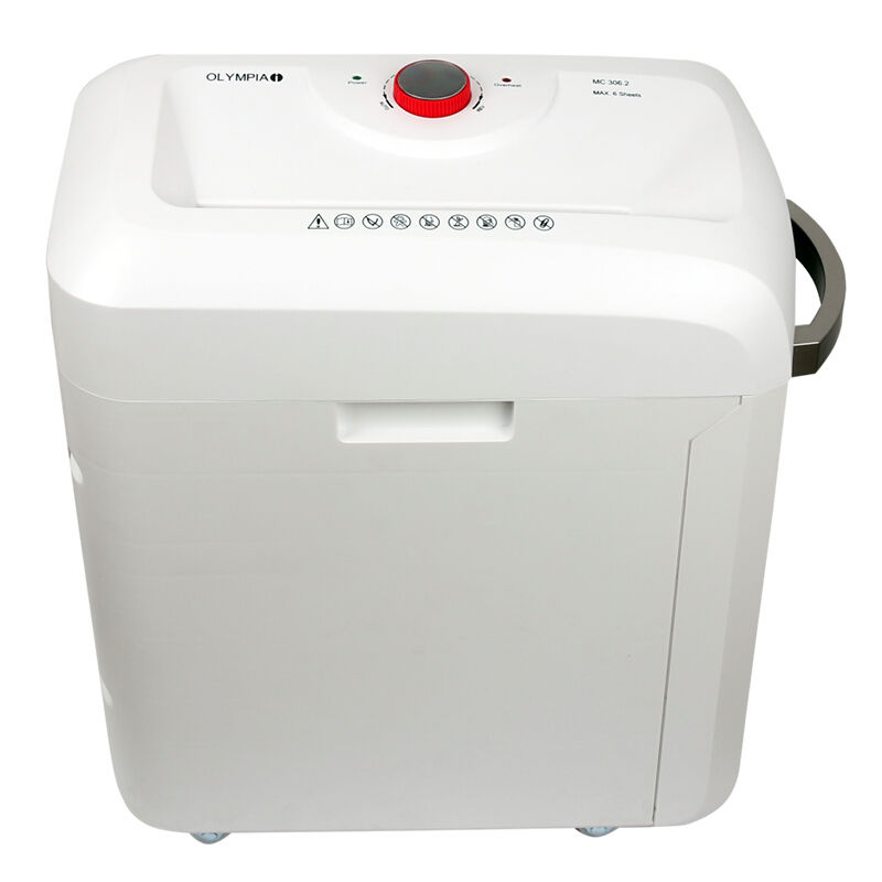 Olympia MC 306.2 Επαγγελματικός καταστροφέας εγγράφων Cross Cut P5 – 6 x A4 – 19L - Image 3
