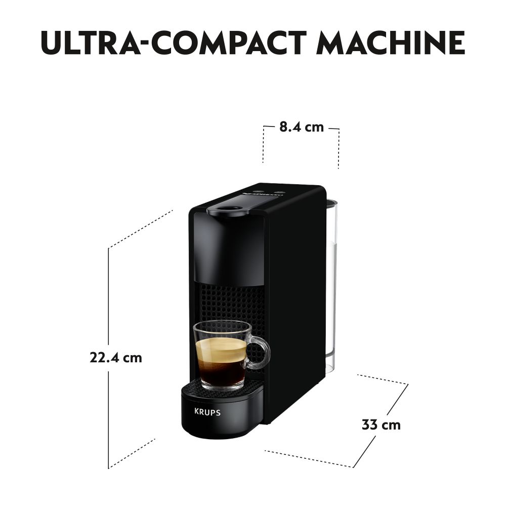 Krups Nespresso XN1108V Essenza Mini Καφετιέρα για Κάψουλες Nespresso Black & 100 Ευρώ Επιστροφή ή Δώρο 60 Κάψουλες Nespresso - Image 6
