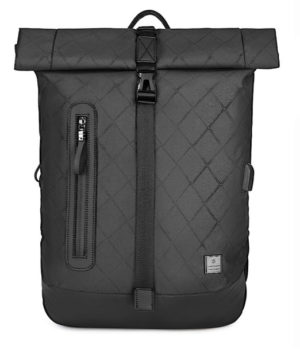 ARCTIC HUNTER τσάντα πλάτης B-00283-RMB με θήκη laptop, αδιάβροχη, μαύρη