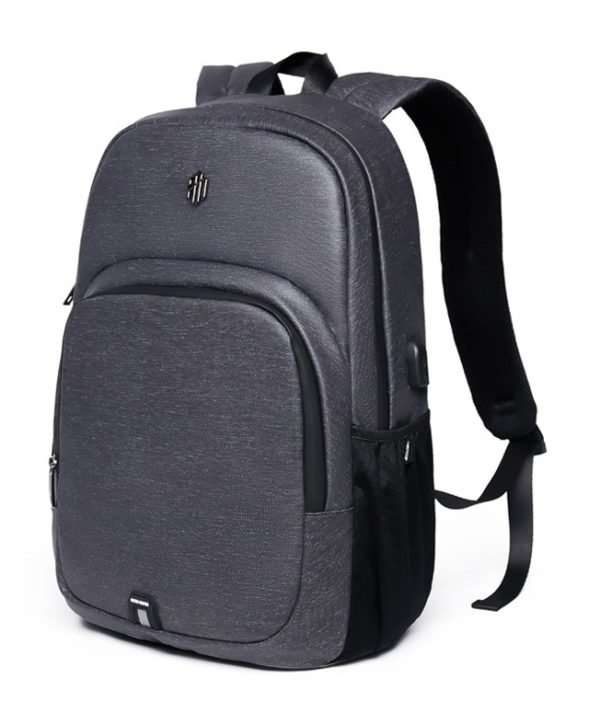 ARCTIC HUNTER τσάντα πλάτης B00249-DG με θήκη laptop αδιάβροχη, γκρι