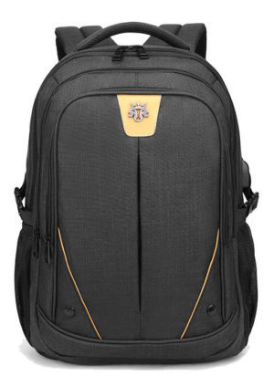 ARCTIC HUNTER τσάντα πλάτης GB00369-BK με θήκη laptop, αδιάβροχη, μαύρη