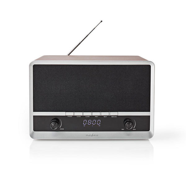 Nedis RDFM5200BN Brown/Black Επιτραπέζιο ηχείο Bluetooth
