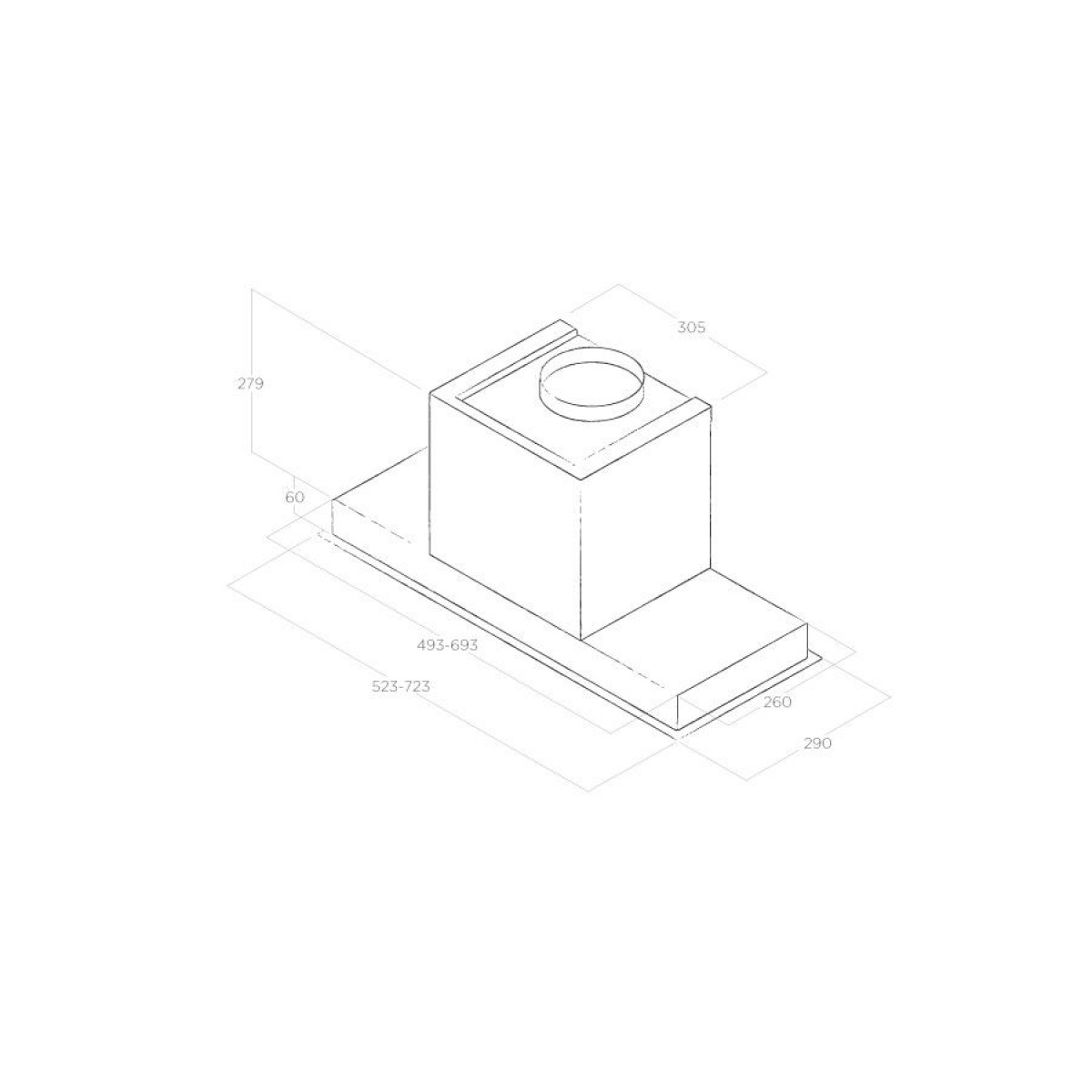 Elica Hidden 2.0 IXGL/A/52 (PRF0097676A) Απορροφητήρας - Image 2
