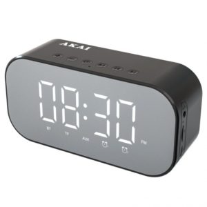 Akai ABTS-C5 Μαύρο Ψηφιακό Ρολόι Επιτραπέζιο με Ξυπνητήρι