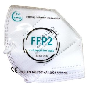 Tiexiong FFP2 Λευκό Civil Protective Mask BFE >95% 20τμχ