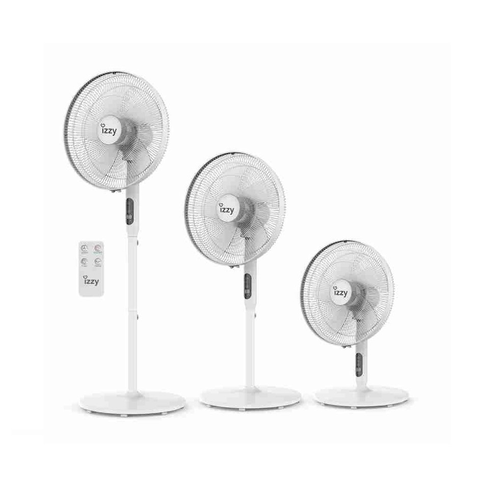 Izzy IZ-9007 Ανεμιστήρας Ορθοστάτης 2 σε 1 70W Διαμέτρου 40cm με Τηλεχειριστήριο - Image 2
