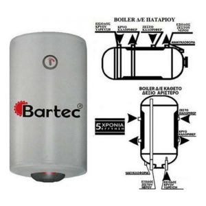 Bartec Super Glass 60lt 4kw Φ36 Ηλεκτρομπόιλερ Κάθετο