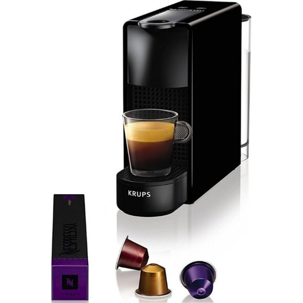 Krups Nespresso XN1108V Essenza Mini Καφετιέρα για Κάψουλες Nespresso Black (Δώρο -30% για τις πρώτες δύο αγορές καψουλών)