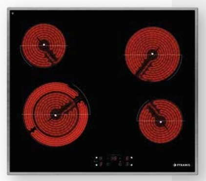 Pyramis PHC61510IFB Κεραμική Εστία Αυτόνομη Inox 58x51εκ. 174020060