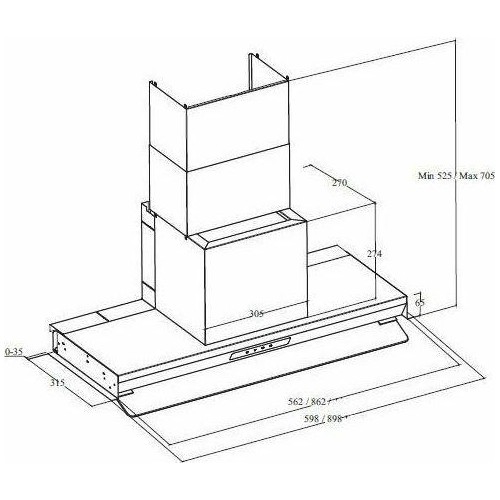 Davoline Inside Plus Drop Control 60 Μηχανισμός Απορρόφησης 60cm Inox - Image 3