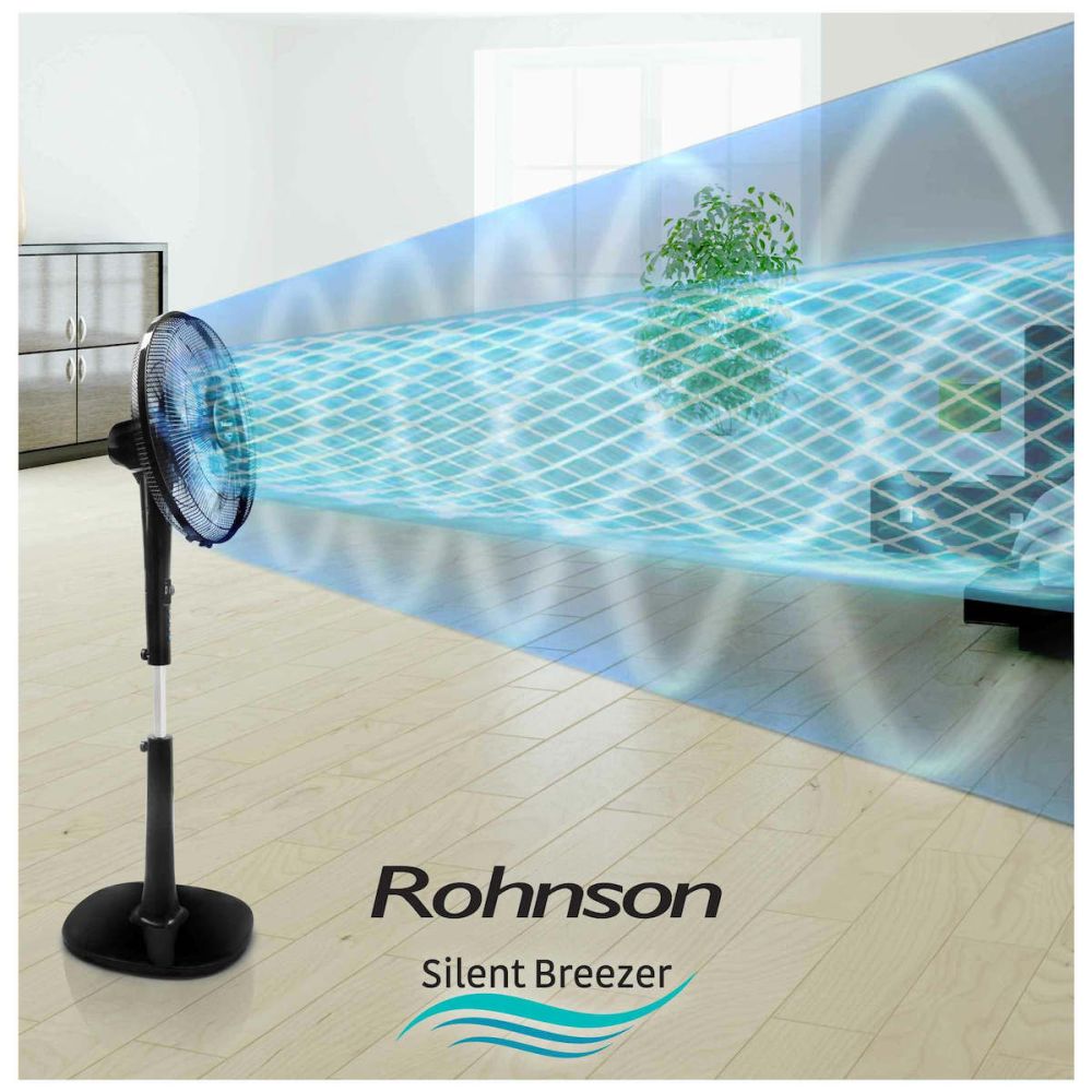 Rohnson R-8600 Ανεμιστήρας Ορθοστάτης 28W Διαμέτρου 40cm με Τηλεχειριστήριο - Image 4