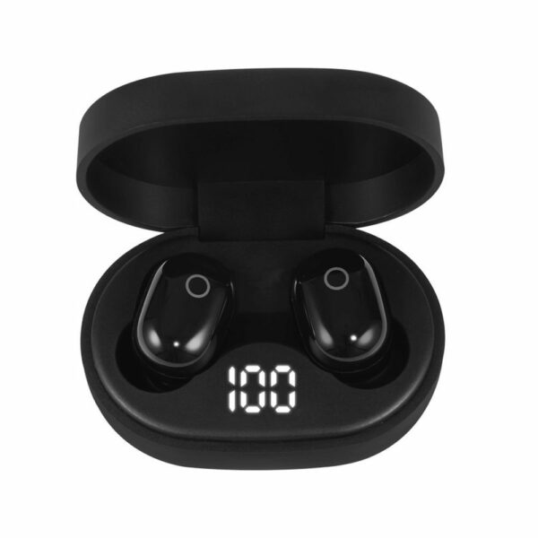 Akai BTE-J15 In-ear Bluetooth Handsfree Ακουστικά με Θήκη Φόρτισης Μαύρα