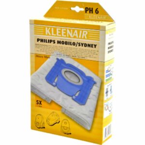 Kleenair PH6 Σακούλες Σκούπας 5τμχ Συμβατή με Σκούπα Philips / AEG 51603