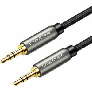 Cabletime Cable 3.5mm male - 3.5mm male Μαύρο 1.8m