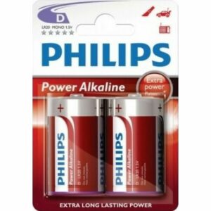 Philips LR20P2B/GRS Power Αλκαλικές Μπαταρίες D 1.5V 2τμχ