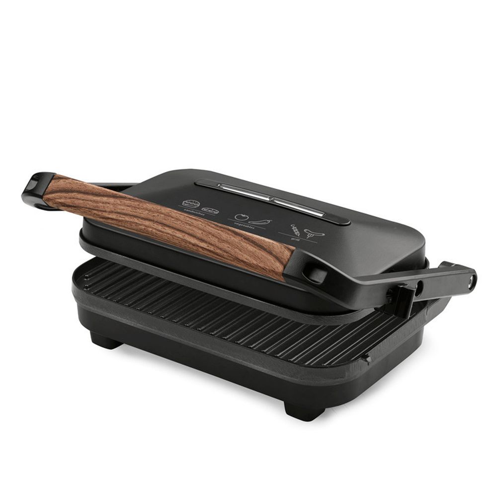Izzy IZ-2013 Τοστιέρα για 2 Τοστ 1300W Wooden Μαύρη - Image 3
