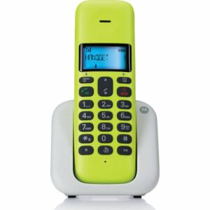Motorola T301 Ασύρματο Τηλέφωνο με Aνοιχτή Aκρόαση Lemon Lime
