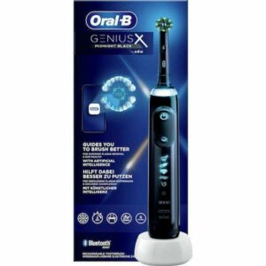 Oral-B Genius X 81770082 Ηλεκτρική Οδοντόβουρτσα με Χρονομετρητή και Αισθητήρα Πίεσης Black Midnight