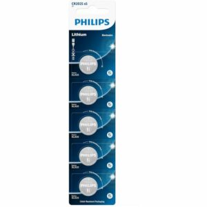 Philips CR2025P5/01GRS Μπαταρίες Λιθίου Ρολογιών CR2025 3V 5τμχ