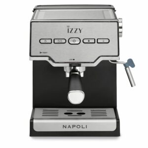 Izzy Napoli IZ-6011 Αυτόματη Μηχανή Espresso 1000W Πίεσης 20bar Ασημί 224895