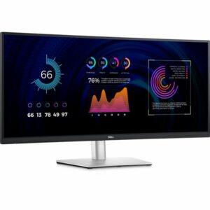 Dell P3424WE IPS Curved Monitor 34" QHD 3440x1440 με Χρόνο Απόκρισης 8ms GTG