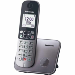 Panasonic KX-TG6851GRM Ασύρματο Τηλέφωνο με Aνοιχτή Aκρόαση Γκρι