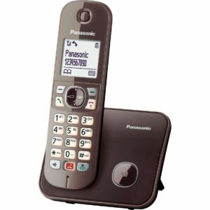 Panasonic KX-TG6851GRA Ασύρματο Τηλέφωνο με Aνοιχτή Aκρόαση Καφέ