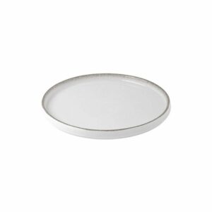 Estia 07-15473 Pearl Πιάτο Γλυκού από Πορσελάνη Λευκό με Διάμετρο 21cm