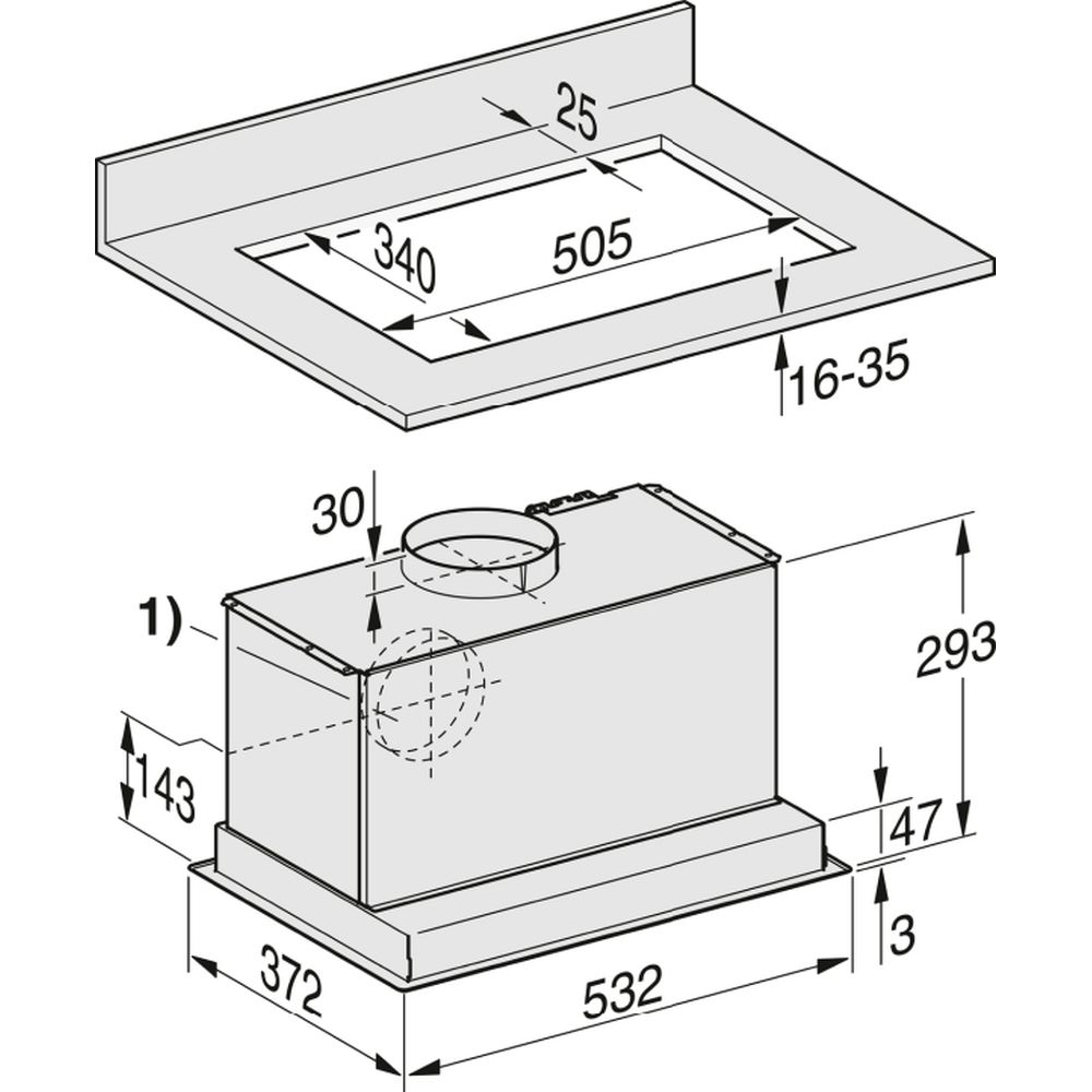 Miele DA 2558 Μηχανισμός Απορρόφησης Inox 10751620 - Image 3