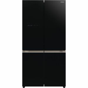 Hitachi R-WB640VRU0-1 (GBK) Glass Black Ψυγείο Ντουλάπα 569lt Total NoFrost Υ184xΠ90xΒ72εκ. Μαύρο