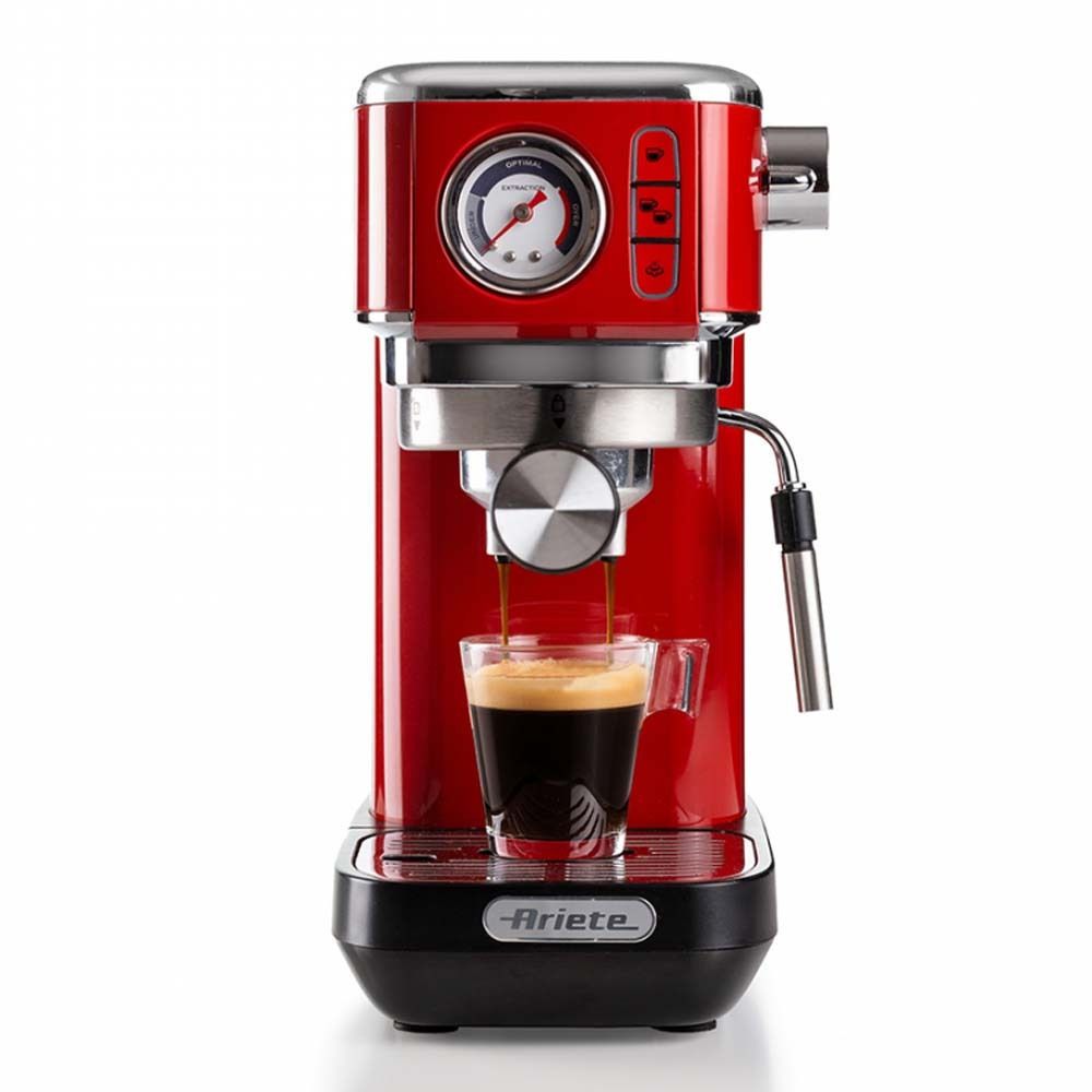 Ariete 1381/13 Αυτόματη Μηχανή Espresso 1300W Πίεσης 15bar Κόκκινη