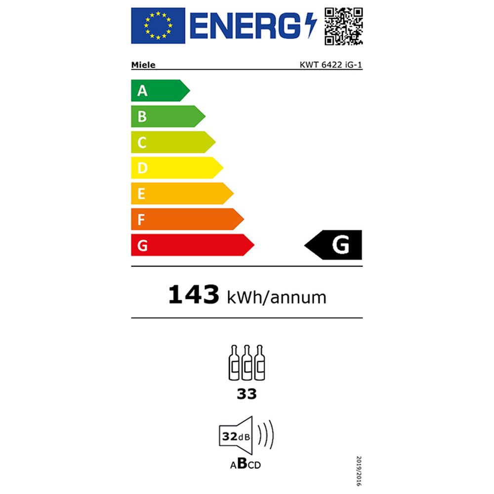 Miele KWT 6422 iG-1 SW RE Συντηρητής Κρασιών 33 Φιαλών 12364280 - Image 2