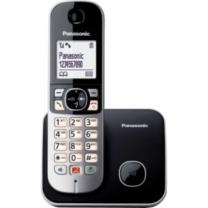 Panasonic KX-TG6851GRB Ασύρματο Τηλέφωνο με Aνοιχτή Aκρόαση Μαύρο