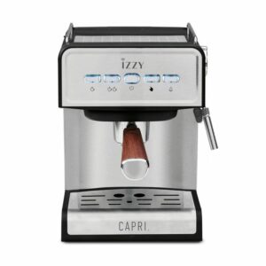 Izzy Capri IZ-6013 Αυτόματη Μηχανή Espresso 1000W Πίεσης 20bar Ασημί 224265