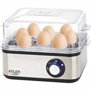 Adler AD-4486 Βραστήρας Αυγών 8 Θέσεων 800W Ασημί