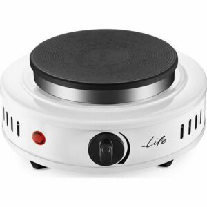 LIFE MATAKI 221-0182 Επιτραπέζια Ηλεκτρική Εστία Λευκή 500W