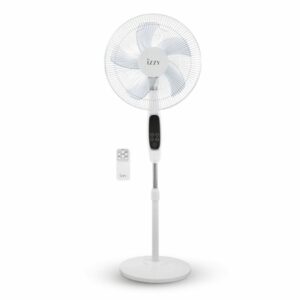 Izzy IZ-9042 224422 Λευκός 16' 70W Τηλεχειριστήριο Ανεμιστήρας Δαπέδου