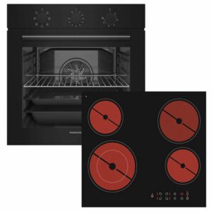 Princess FN25200B + PS 55500 Σετ Φούρνος άνω Πάγκου 70lt με Κεραμικές Εστίες