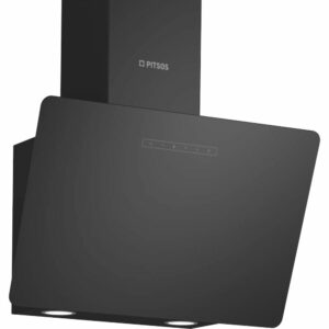 Pitsos PTI6E66G Απορροφητήρας Καμινάδα 60cm Μαύρος