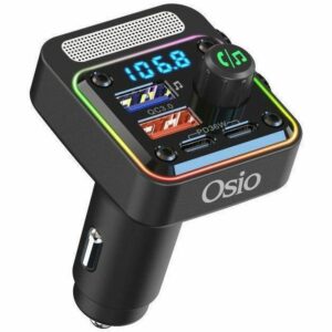 Osio OFT-4260BT Μαύρο FM transmitter και φορτιστής αυτοκινήτου με Bluetooth
