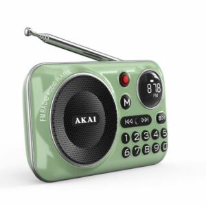 Akai APR-500 Φορητό ραδιόφωνο με Bluetooth USB TF REC έξοδο ακουστικών και οθόνη 110583-0023