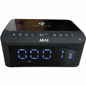 Akai ACRB-1000 Επιτραπέζιο Ψηφιακό Ρολόι με Ξυπνητήρι Ραδιόφωνο και Ασύρματη Φόρτιση