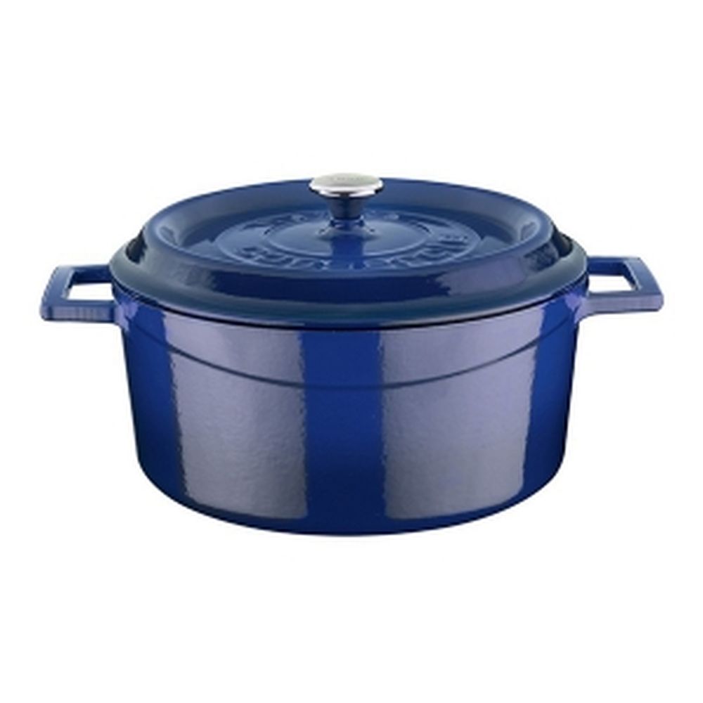 Lava LVYTC24K2/BLUE Βαθιά Κατσαρόλα από Μαντέμι 4.49lt / 24cm Μπλε