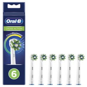 Oral-B Ανταλλακτικές Κεφαλές Ηλεκτρικής Οδοντόβουρτσας Cross Action 80761811 6τμχ