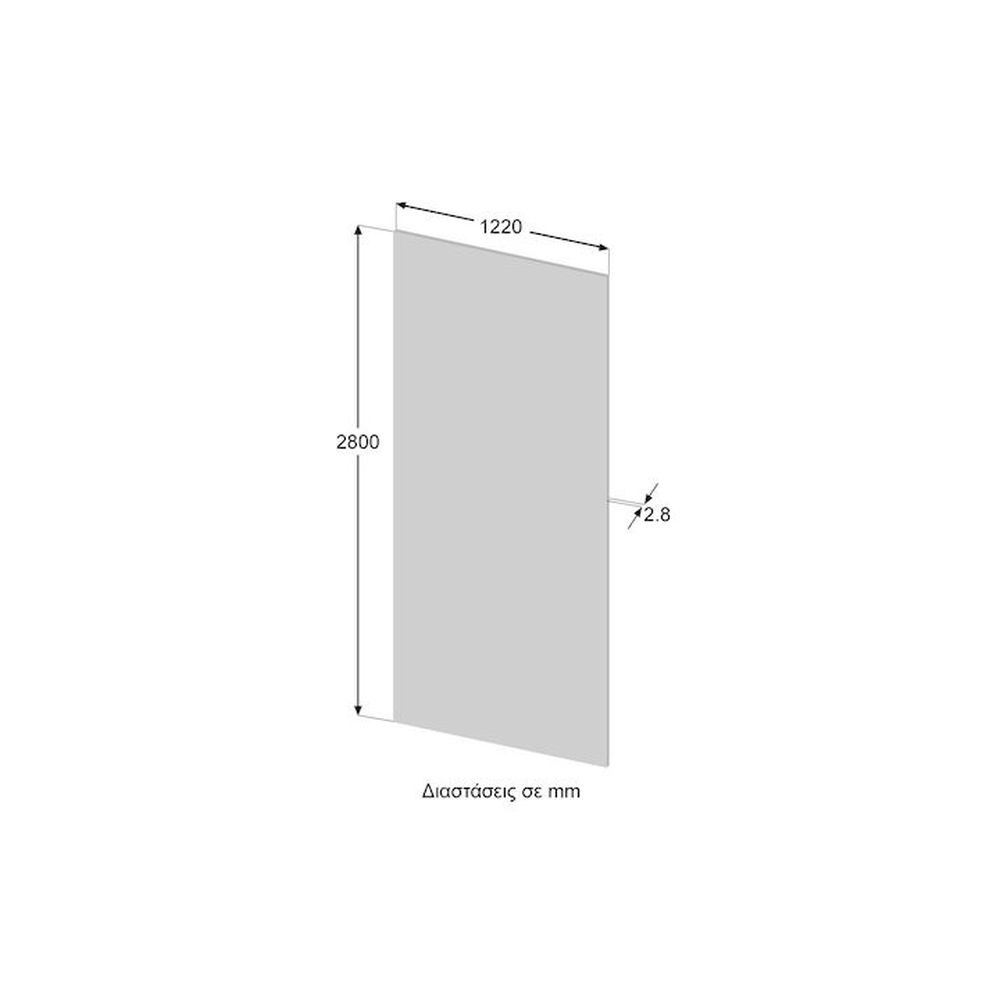 Πάνελ Τοίχου Panda White από PVC 2.8×1.22m - Image 2
