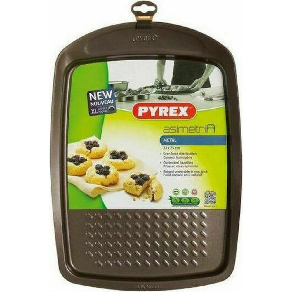 Pyrex Asimetria 304017 Ορθογώνιο Ταψί Φούρνου Αλουμινίου Αντικολλητική Επίστρωση 33x25cm - Image 2