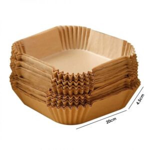 HomeVero HV-BPS20 Αντικολλητικό Χαρτί για Φριτέζα Αέρος 20x20cm 50τμχ