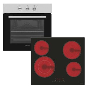 United UBO-60655T + UBH-60464 Φούρνος άνω Πάγκου 69lt με Κεραμικές Εστίες Π60cm Inox