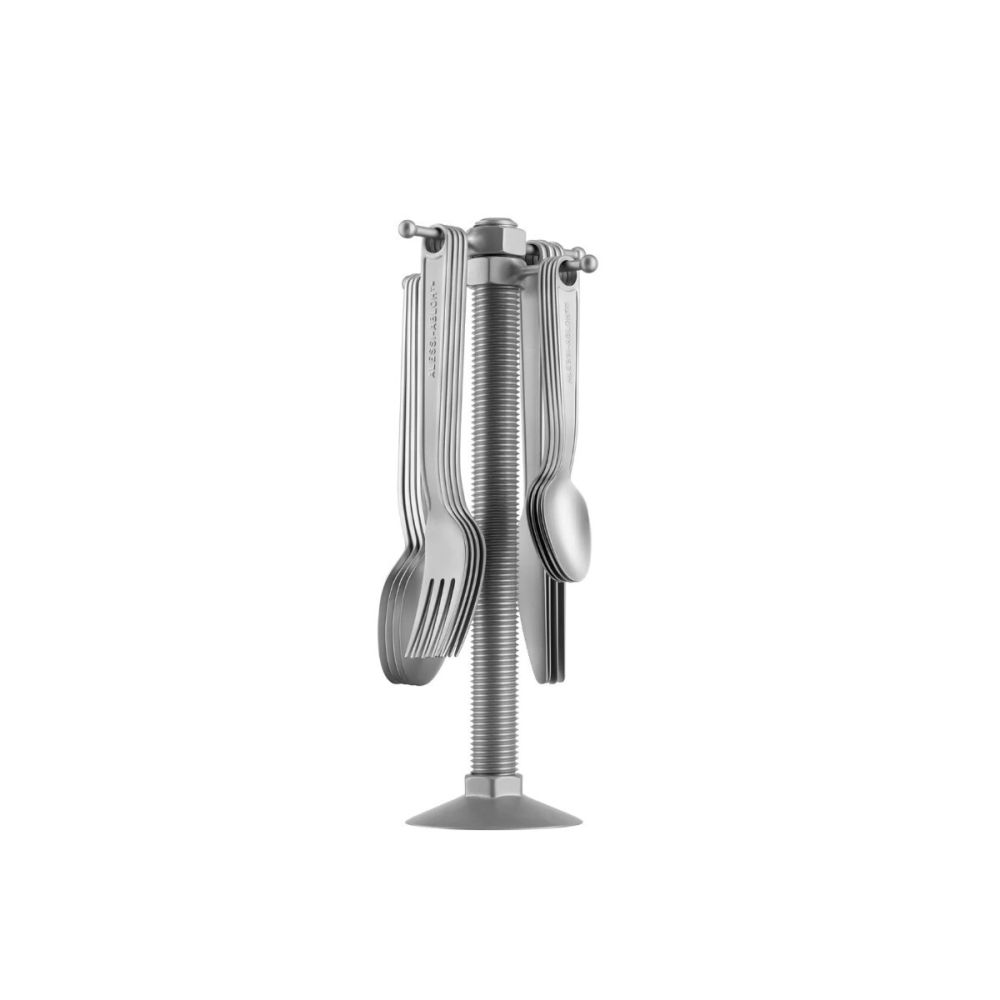 Alessi VA02 Σετ 16ΤΕΜ μαχαιροπήρουνων S/STEEL ΜΕ ΒΑΣΗ VIRGIL