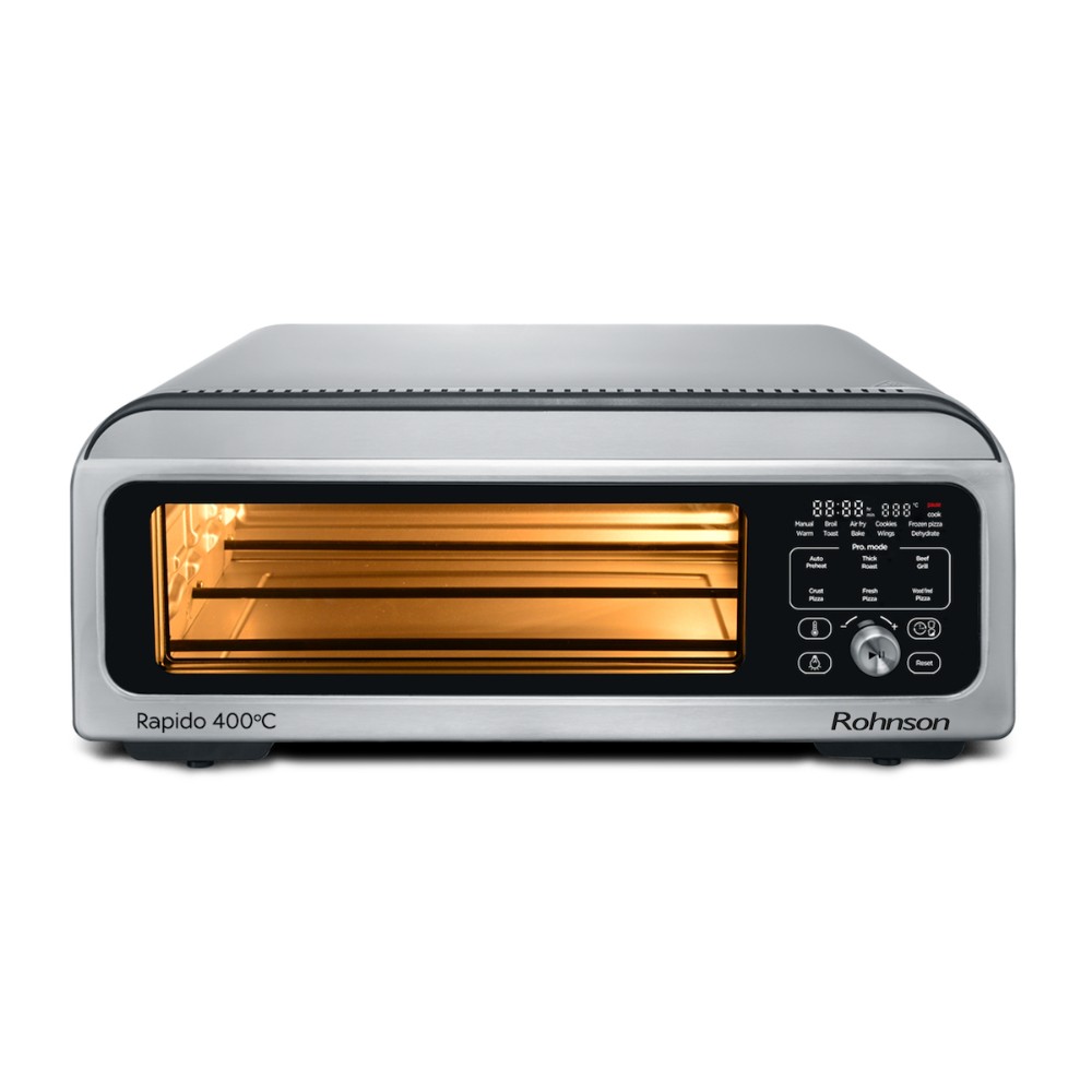 Rohnson R-2880 Παρασκευαστής Πίτσας 2000W με Χωρητικότητα 18lt Ασημί